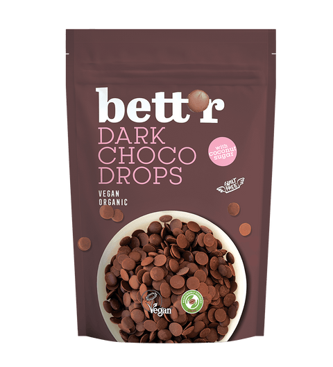 BIO CHOCO DROPS Sötét, 66% perui kakaó