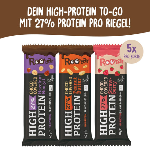 Roobar magas fehérjetartalmú csokoládészelet mintacsomag (15 szelet)