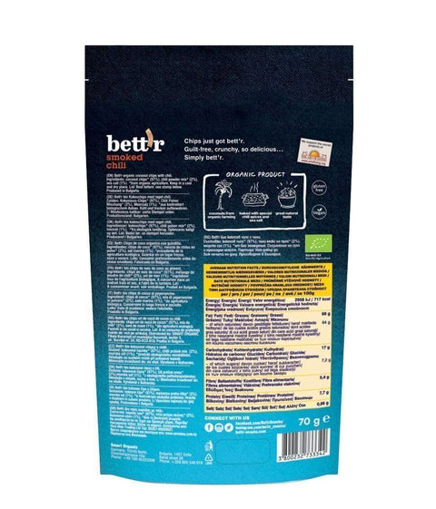 Bio kókusz chips füstölt chili