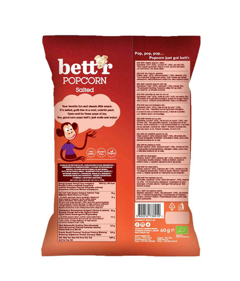 Bio sózott pattogatott kukorica