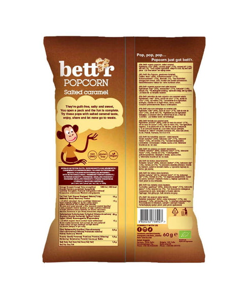 Bio sózott karamell popcorn