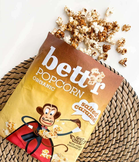 Bio sózott karamell popcorn