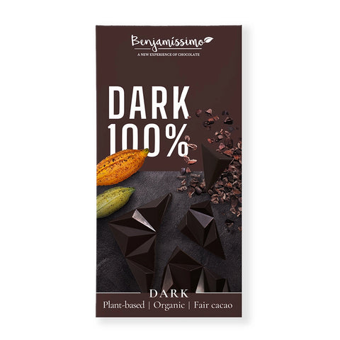 Bio Vegan Chocolate Dark 100%, 60g | Benjamissimo
