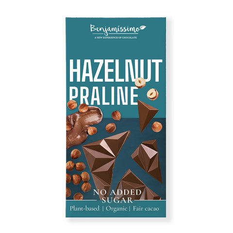 Bio Vegan Chocolate No Added Sugar Praline, 60g | Benjamissimo