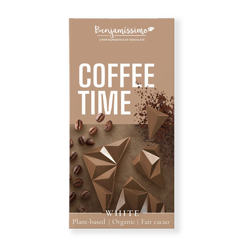Bio Vegan Chocolate Coffee Time (white), 60g | Benjamissimo