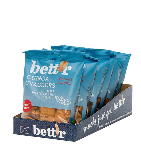 Bio Quinoa Crackers Füstölt pirospaprika