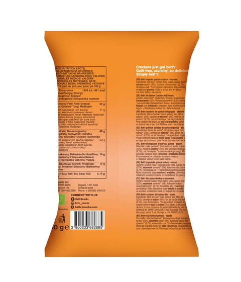 Bio quinoa szezám keksz