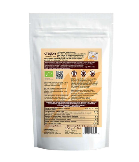 Organikus Ashwagandha por