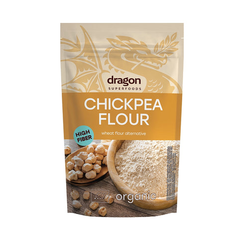 Organic Chickpea Flour, 200g, Dragon Superfoods