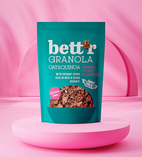 BIO granola mandulával és csokoládéval