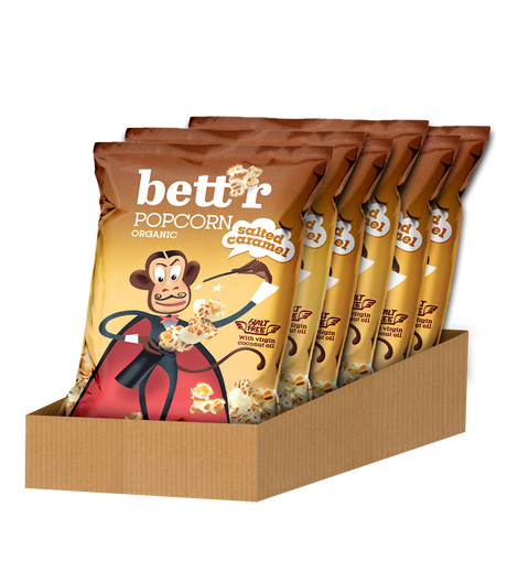 Bio sózott karamell popcorn