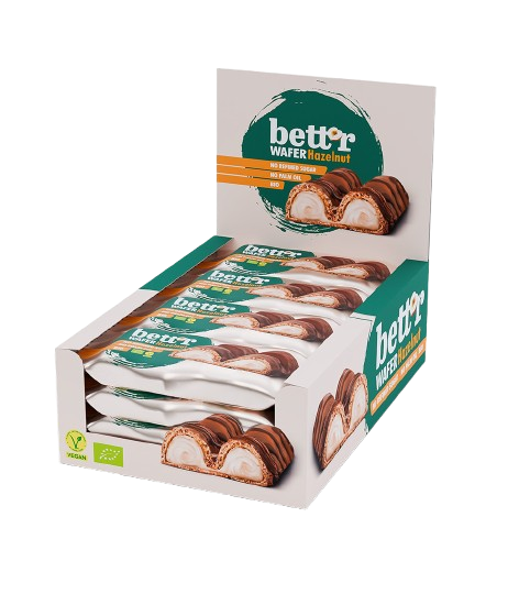 Bio gofriszelet mogyorókrémmel