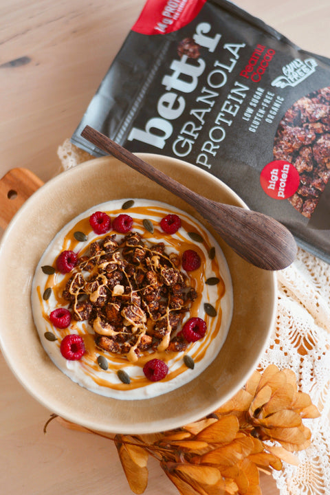 BIO Protein Granola pisztácia és kakaó
