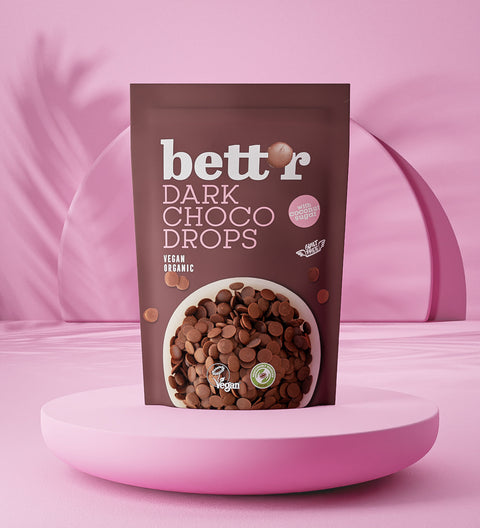 BIO CHOCO DROPS Sötét, 66% perui kakaó