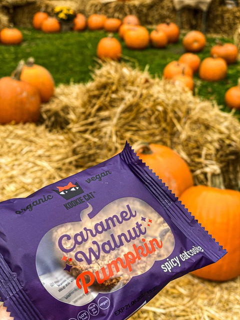 BIO őszi süti sütőtökkel és karamellizált dióval