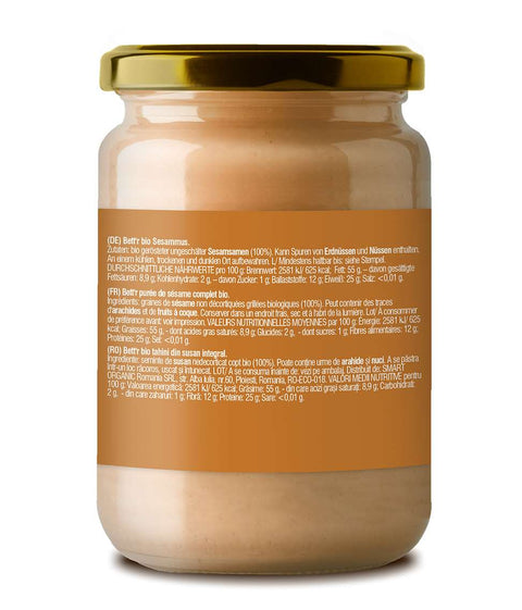 Bio teljes szezámmagos tahini