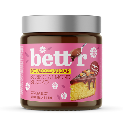 Био Крем за мазане с Бадеми Без добавена захар, 250g, Bett'r