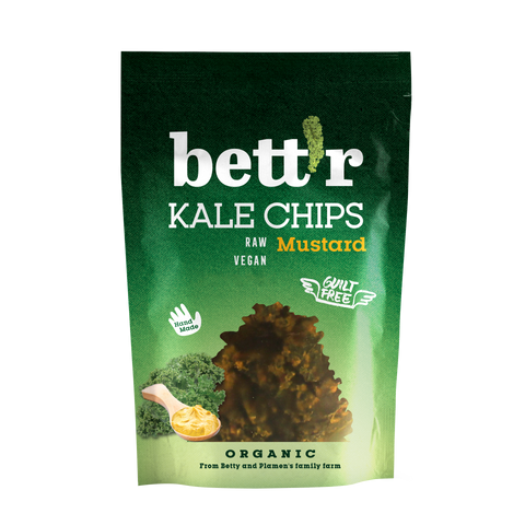 Bio kelkáposzta mustár chips