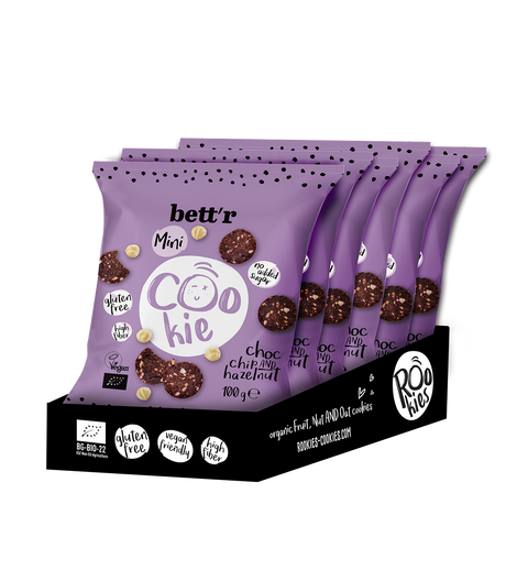 Bio mini süti Choc chip és mogyoró