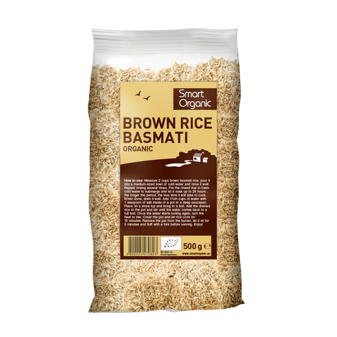 Bio basmati rizs, barna