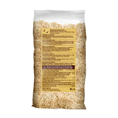 Bio basmati rizs, barna