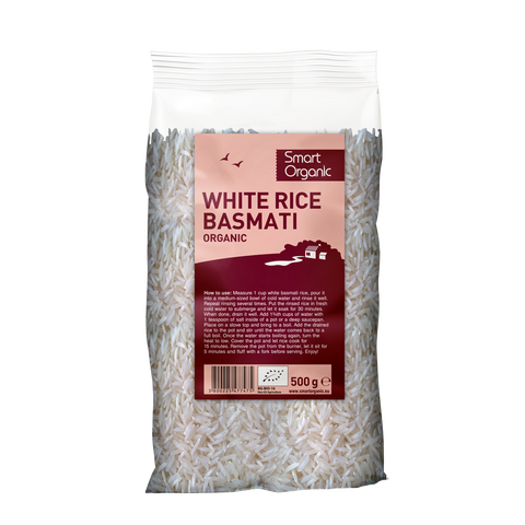 Bio basmati rizs, fehér